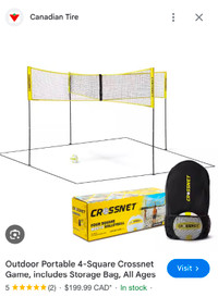 Brand new cross net and ball-never used and in box