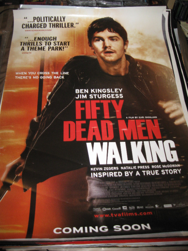 Fifty Dead Men Walking movie poster in Arts & Collectibles in City of Halifax