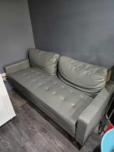 Grey Faux Leather Couches, View more