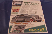 1939 Nash 4-Door Sedan Winter Original Ad