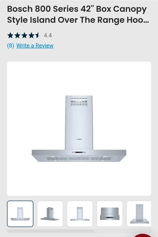 Brand new Bosch range hood62863276867970126