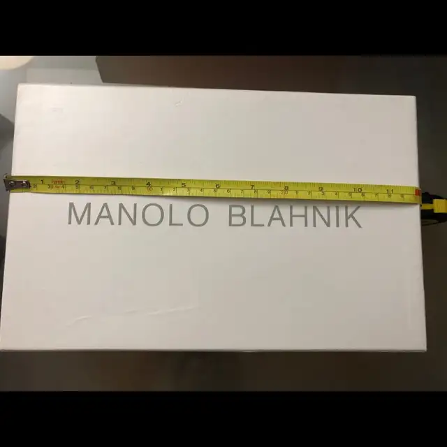 Authentic Manolo Blahnik Empty Shoe Box 12x8 X4”$1563793682857347122