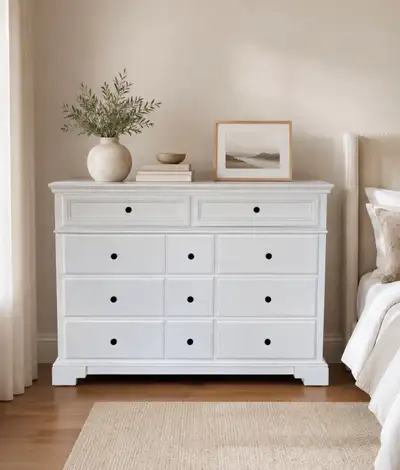 Large Solid Wood Dresser - Professionally Refinished , View more