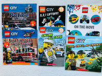 LEGO CITY, LEGO On the Move, Kids Books, Six for $12