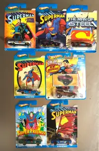 Superman DC Comics Hot wheels 1:64 Die Cast Metal Cars HTF
