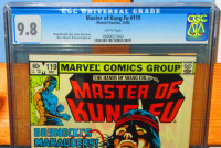 Master of Kung Fu #119, CGC 9.8 W, Shang-Chi, 1982, Marvel