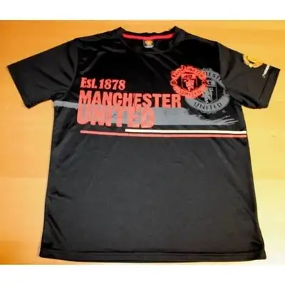 Manchester United FC Football Club Jersey Shirt Top Small Black Soccer Futbol Condition: Pre-Owned (...