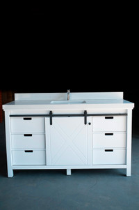 Solid oak wood vanity... SALECHECK US OUTThese vanity come fu