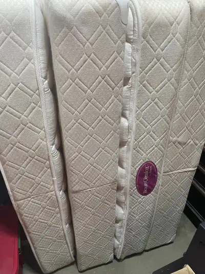 Queen mattress and boxspring, View more