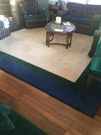 2 area rugs broadloom @12x11 and 10x5