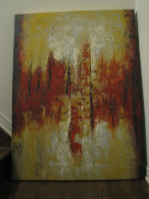 Large Canvas Art: Golds and Reds in Home Décor & Accents in Ottawa - Image 4