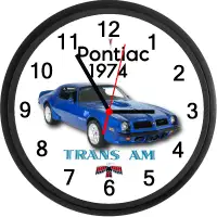 1974 Pontiac Trans-Am Custom Wall Clock - Brand New - Classic