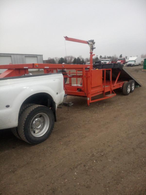 CUSTOM 5TH WHEEL TILT DECK FORENT WITH WINCH in Cars & Trucks in Mississauga / Peel Region - Image 2