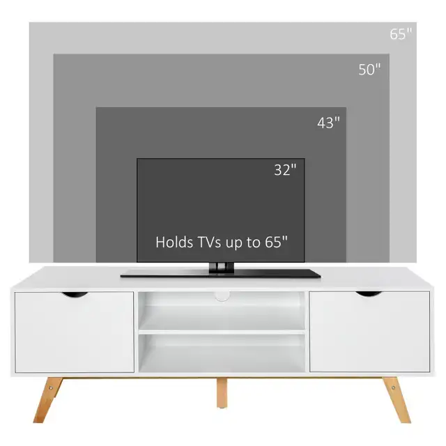 Modern Wooden TV Stand For 65"   TV in TV Tables & Entertainment Units in Markham / York Region - Image 4