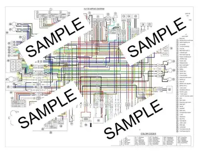 Fully colored and very detailed wire diagram.