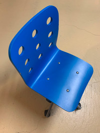 Child's Desk Chair Adjustable Height, Blue IKEA