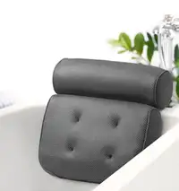 New Bath Pillow,Bath Pillows for Tub with 6 Non-Slip Suction Cup