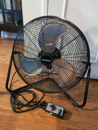 Fan with variable speed controller