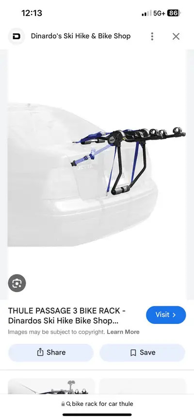 Used THULE 3 BIKE, View more