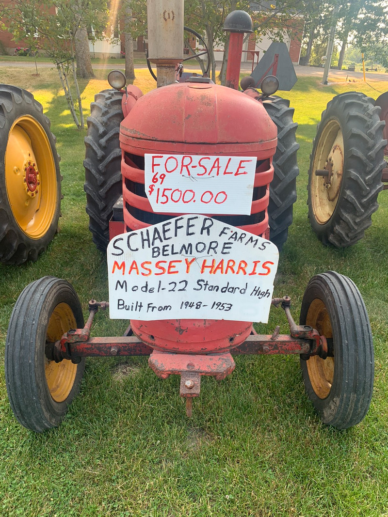 FOR SALE Massey Harris Model 22 Standard Tractor Other Owen Sound