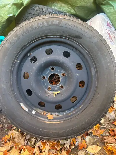 Michelin X-ice snow tires on 17” steel rims. Came off of a 2016 dodge caravan. Used for 1 season. So...