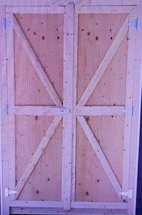 PLYWOOD SHED DOORS