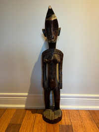 Impressive Large Old Tribal African Wood Carving Statue