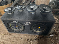 10” subwoofer and infinity speakers