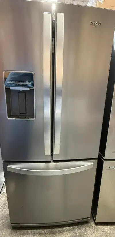 Whirlpool 30" Stainless Steel Fridge – Used, Fully Working,, View more