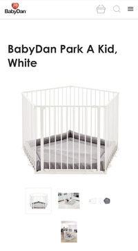 BabyDan playpen white / baby gate / room divider