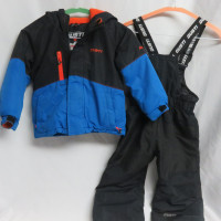 2 Pce Boys Gusti Snow Suit Royal Blue/Black Size 4 Years