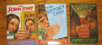 Frindle , Report Card and  other bks by Andrew Clements