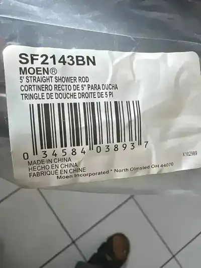 new shower rod Moen 60 inches, View more