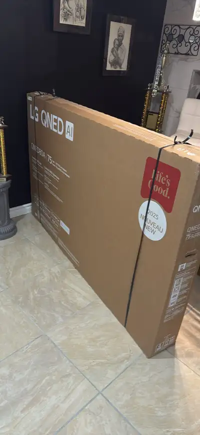 75” QNED. brand new asking 1000