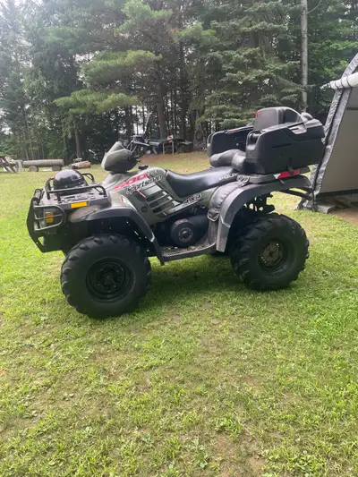 2004 Polaris Sportsman 500 Awd, winch and plow. Located in Lake St Peter. 705 872-6866