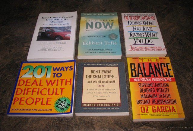 6 Paperback Self Help Books in Non-fiction in Belleville