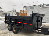 Dump trailer for hire