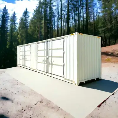 Notre numéro : +1 514-947-5188 Conteneur High Cube à 2 portes latérales de 40 pieds Avez-vous besoin...