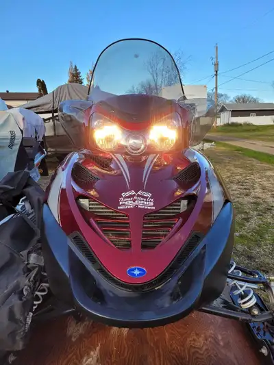 The 2008 Polaris IQ Cruiser Turbo is a used snowmobile featuring a robust 750cc 4-Stroke Turbocharge...