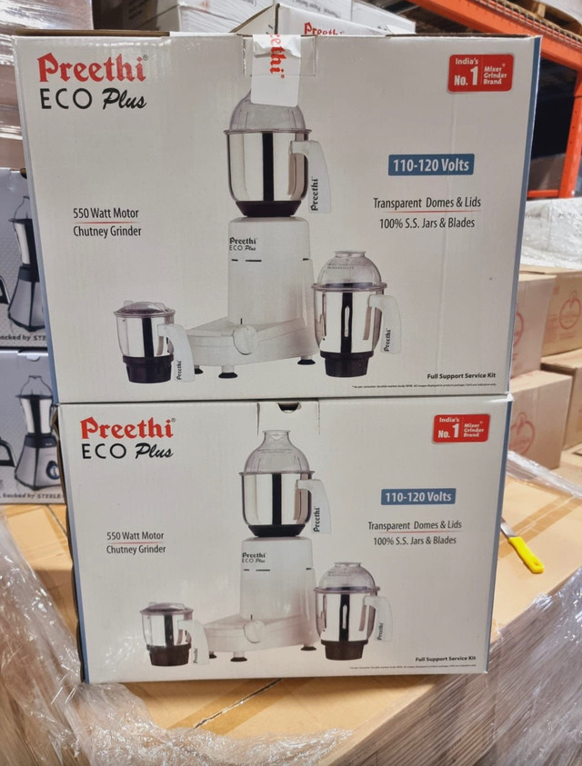 BRAND NEW SEALED BOX PREETHI MIXER & GRINDER  in Processors, Blenders & Juicers in Mississauga / Peel Region - Image 2