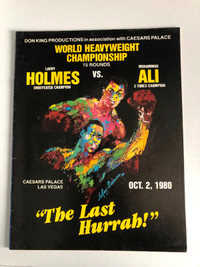 Larry Holmes vs Muhammed Ali 1980 Boxing 1980 program