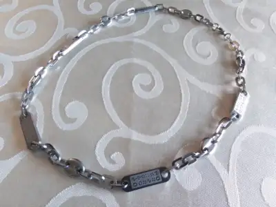 STAINLESS STEEL MENS NECK  CHAIN - 21 INCHES - BAR-LINK -NEW, View more