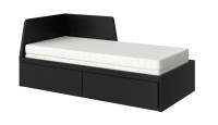 Ikea FLEKKE daybed (single bed extended to king)+ 2 drawers