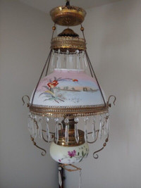 Antique Hanging Oil Lamp Chandelier