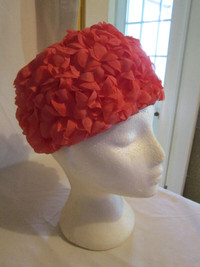 Vintage Ladies Bright Petal Hat - From Eaton's #55