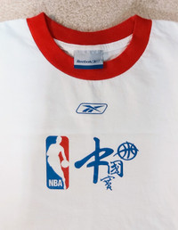 Vintage 2004 NBA China Games Reebok T-shirt men's L/XL