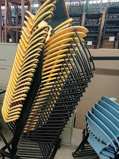 Modern Stacking Chairs Cafteria / Lunchroom with and without arm, View more