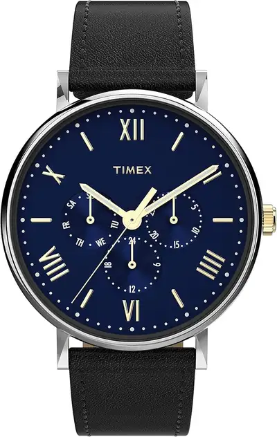 Beautiful piece from Timex. Brand new. Calendar with day & date. 24 hours hand. Water-Resistant-to-3...