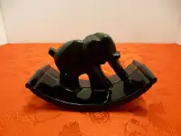 RARE VINTAGE HOUZ BLACK ROCKING ELEPHANT INK BLOTTER