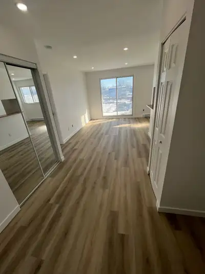 4 1/2 complètement rénové. Grand, lumineux, très tranquille. 4e étage (dernière étage) pas d'apparte...